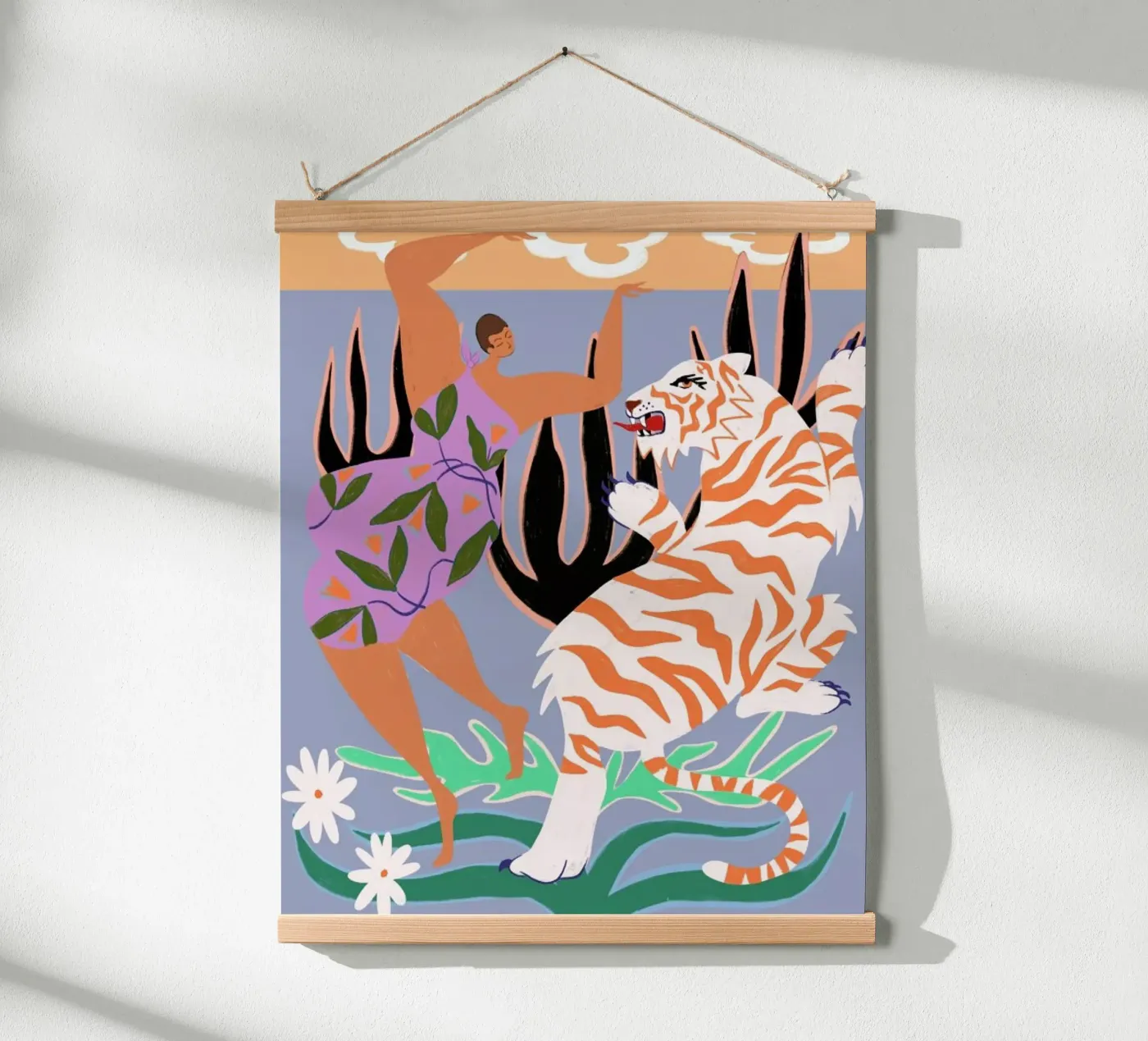Hello Tiger poster van Arty Guava
