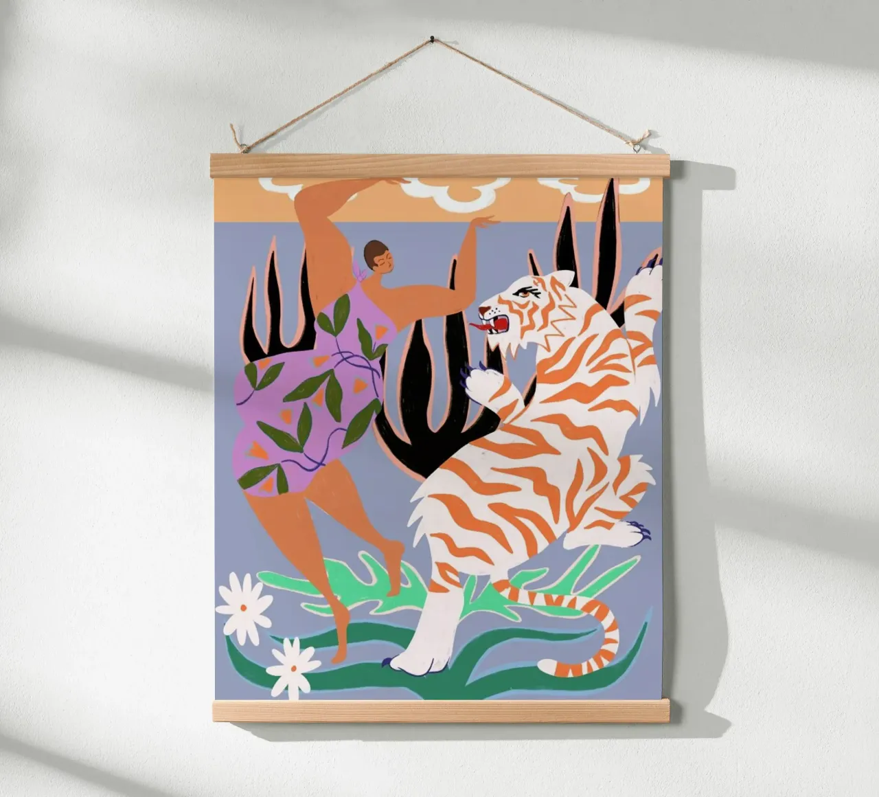 Hello Tiger poster by Arty Guava