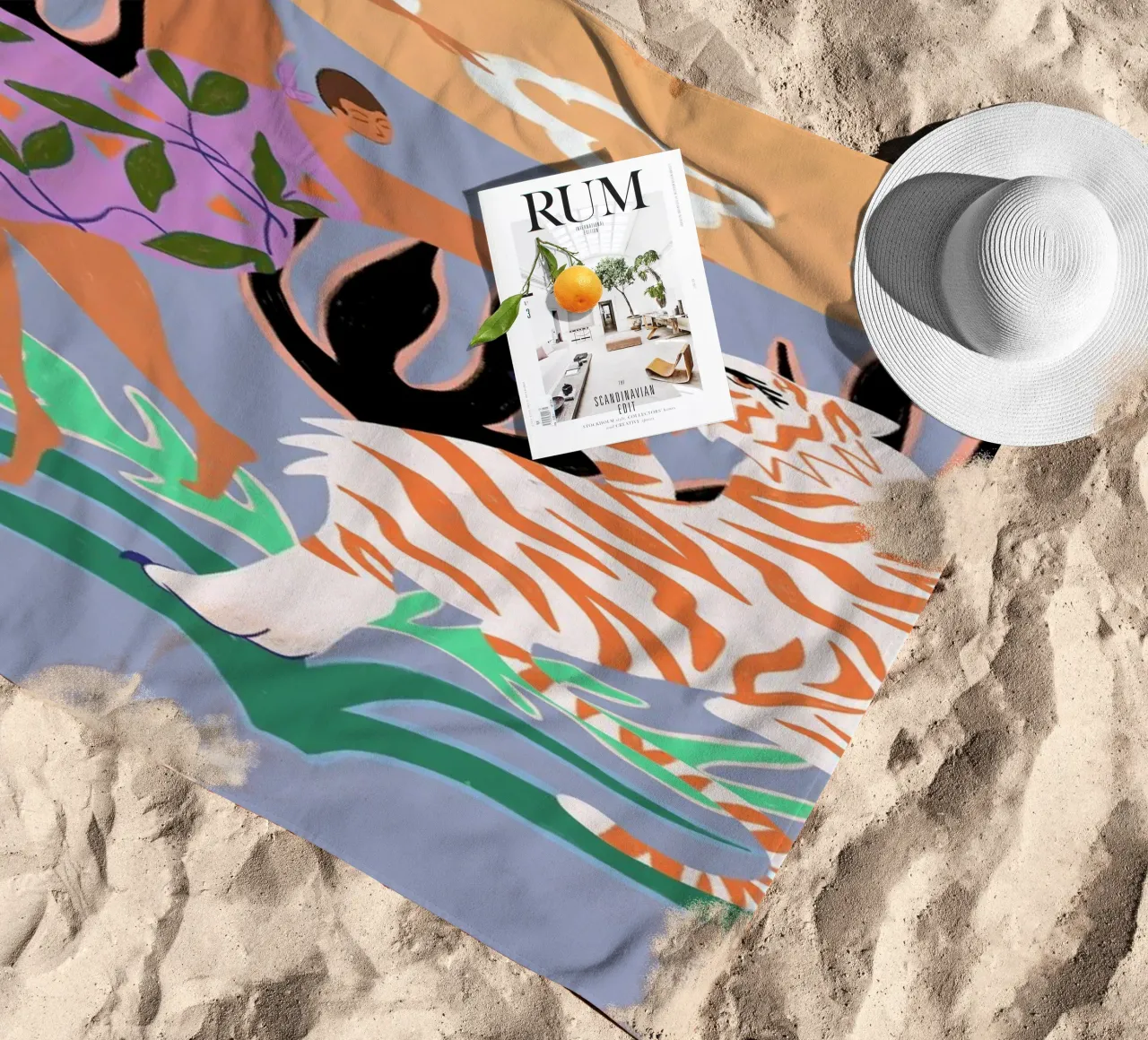 Hello Tiger telo mare da Arty Guava