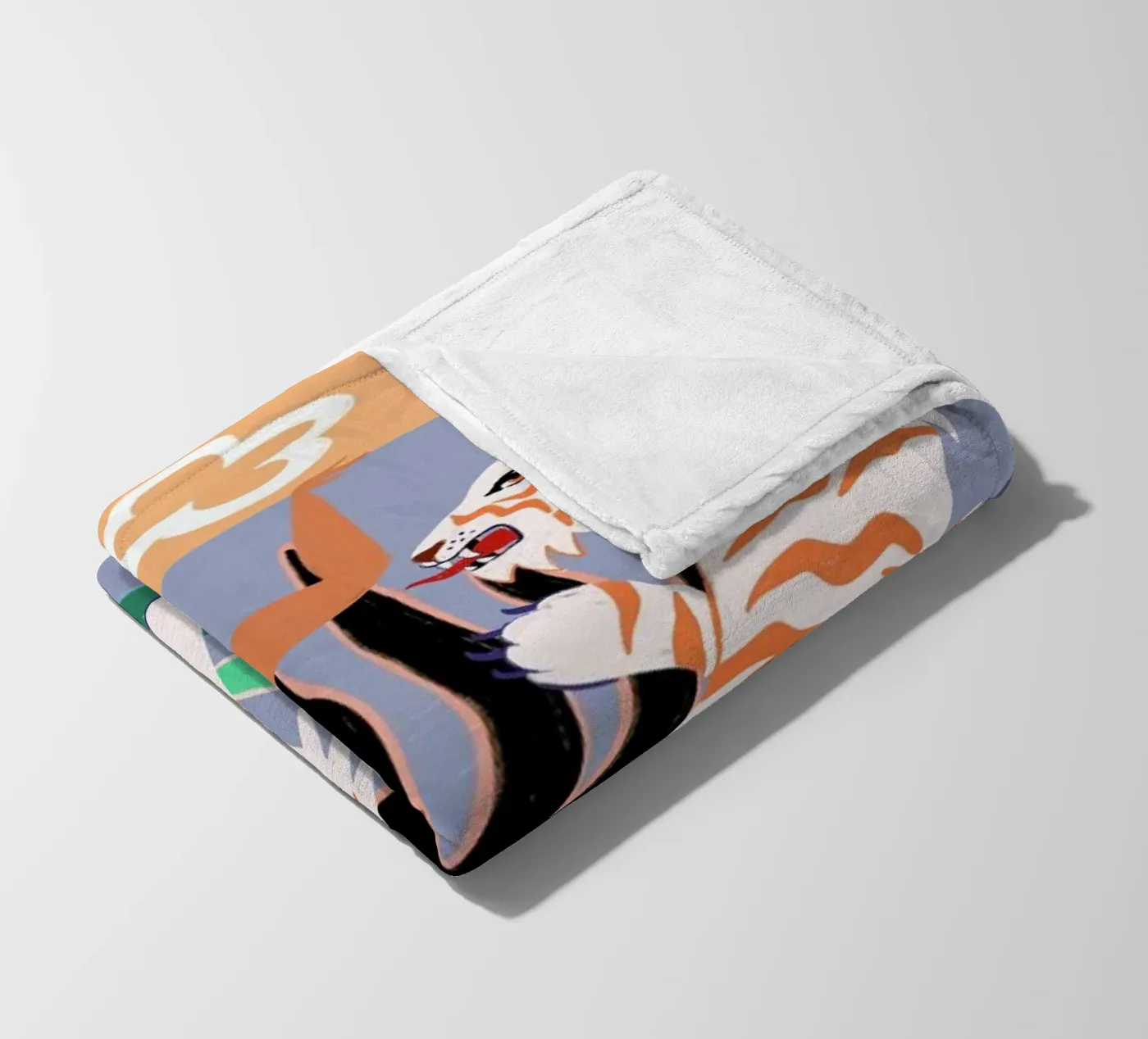 Hello Tiger Fleecedecke von Arty Guava