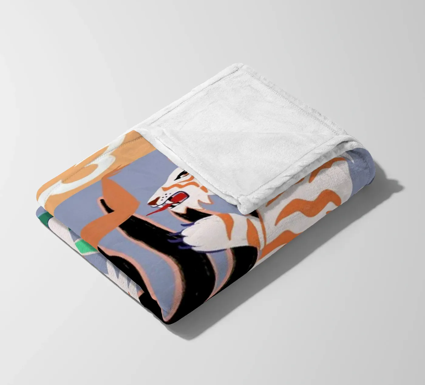 Hello Tiger Fleecedecke von Arty Guava