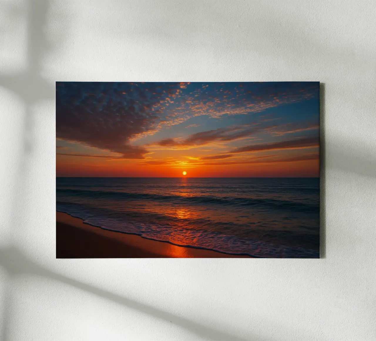 Tramonto in spiaggia tela con Cornice a cassetta da RealLifeMoments