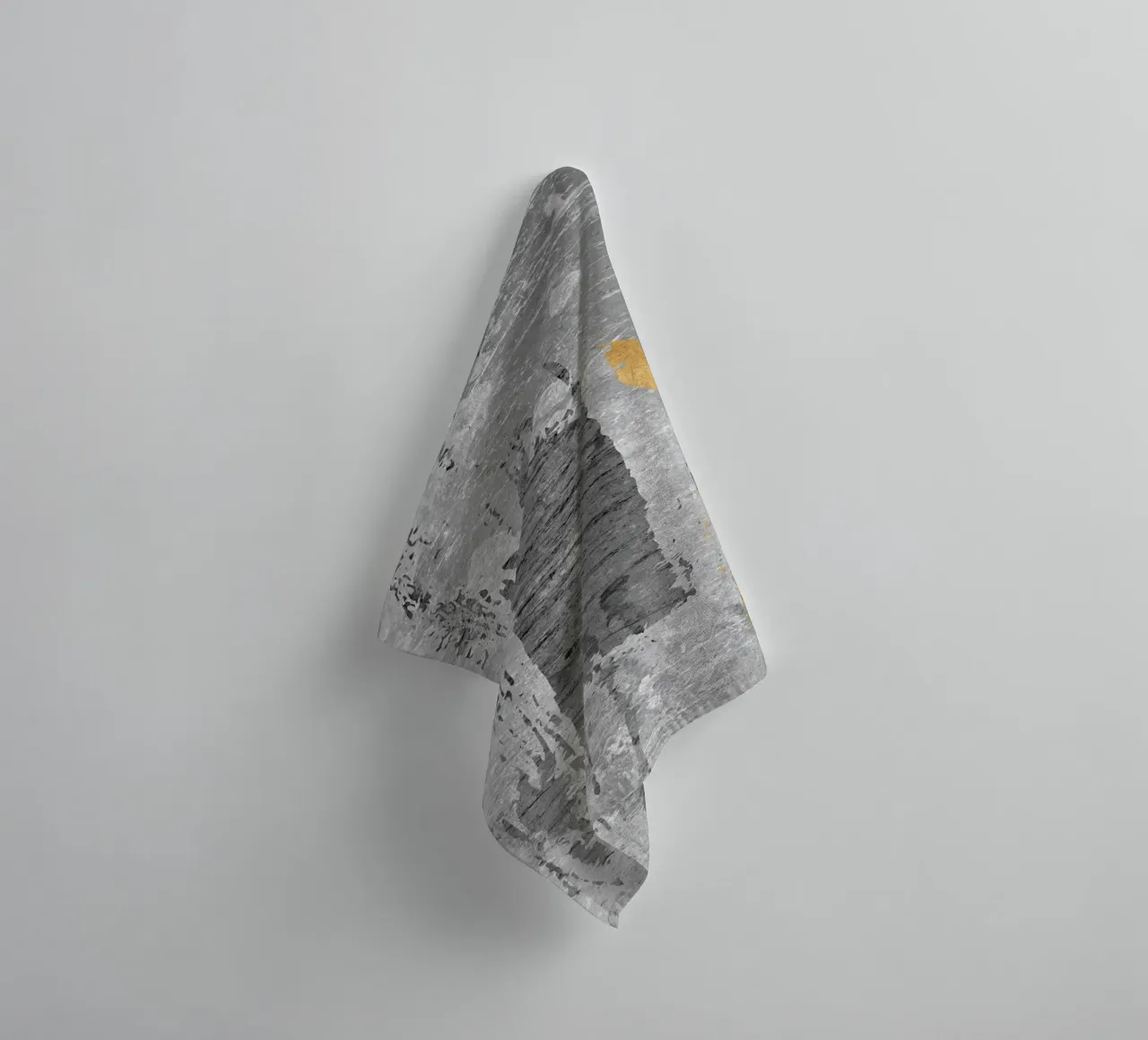 gray and gold abstract art asciugamano da bagno da vintageshop