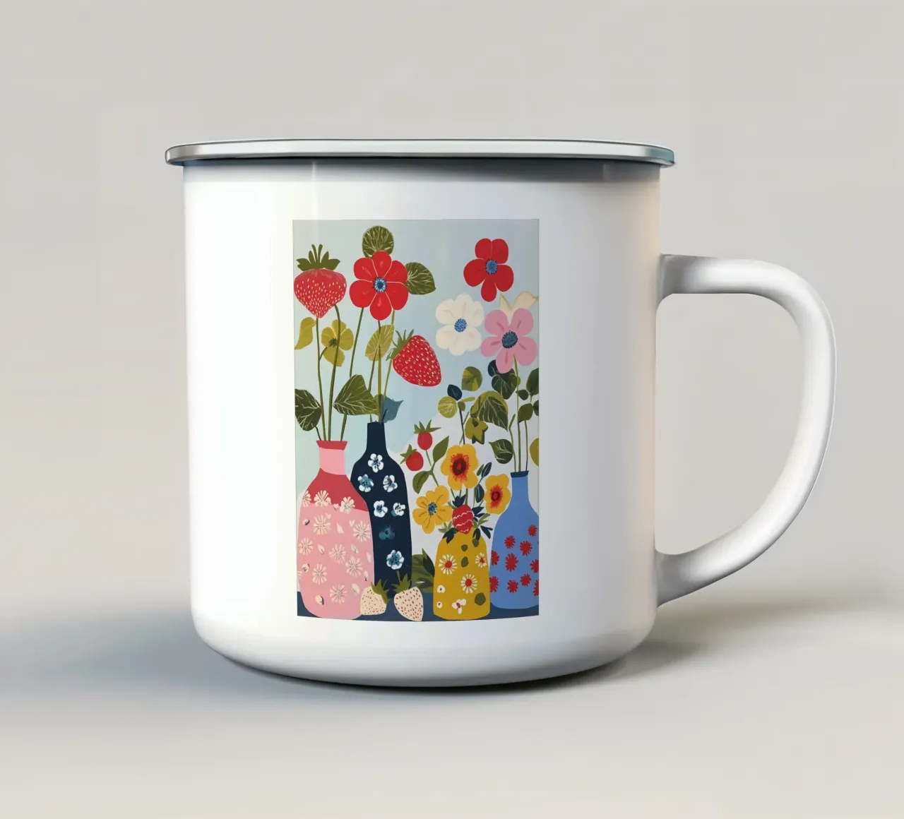 Piante in vaso tazza in smalto da IamHomeStudio
