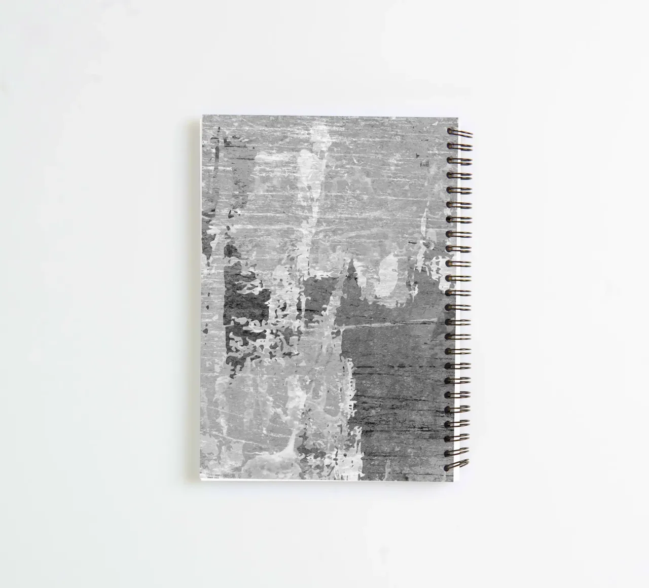 abstract art gray texture spiral notebook by vintageshop
