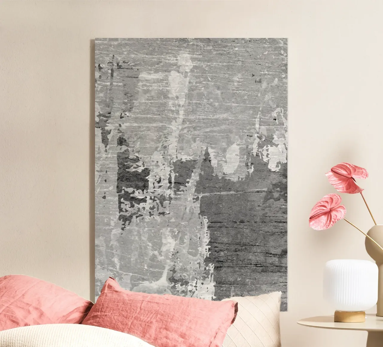 abstract art gray texture plexiglass da vintageshop