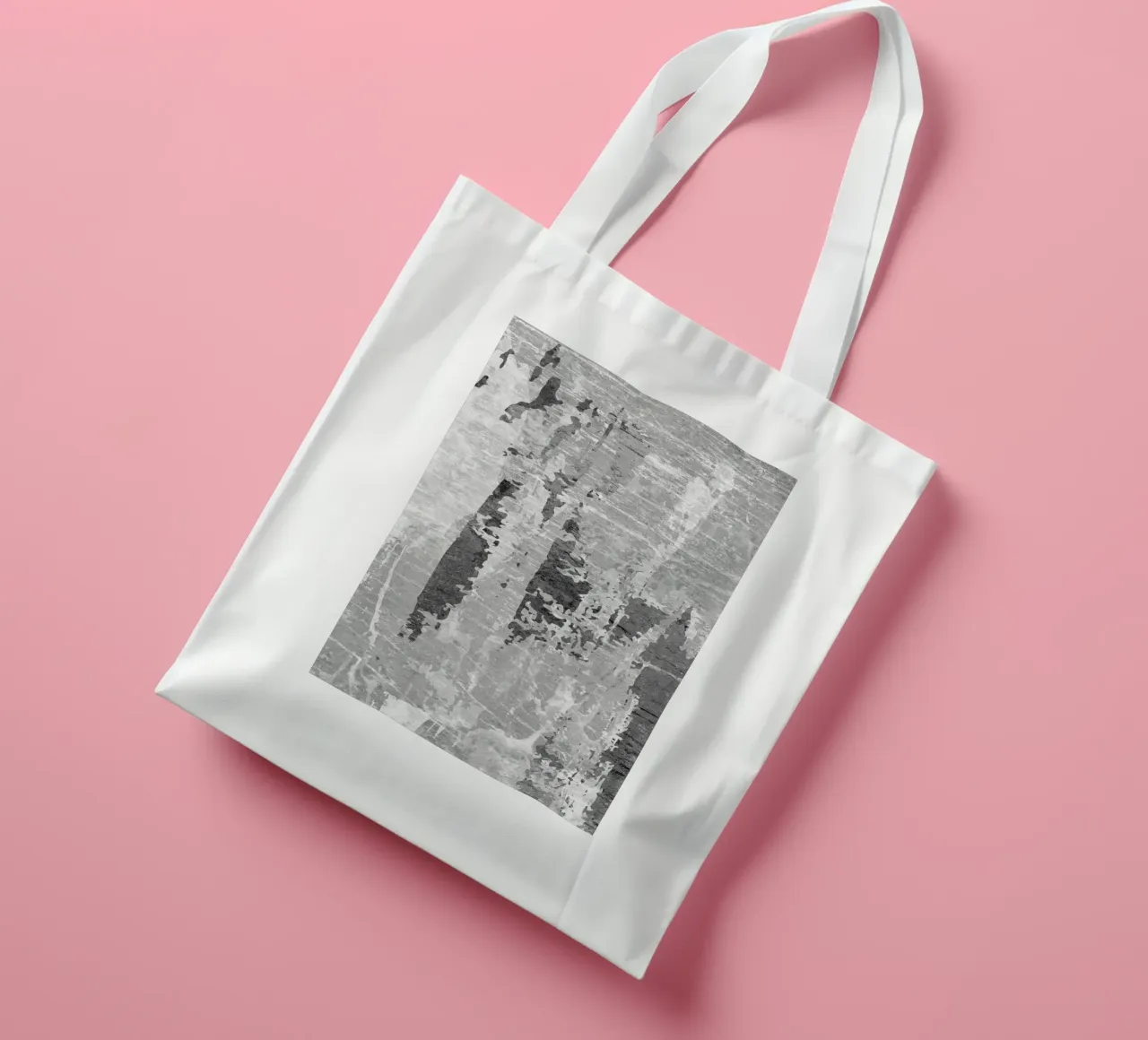 abstract art gray texture 2 borsa in juta da vintageshop