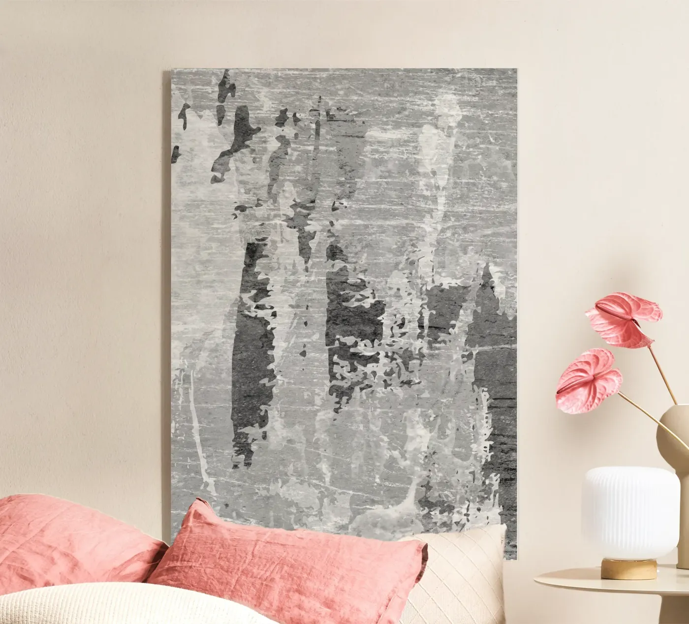 abstract art gray texture 2 plexiglass da vintageshop