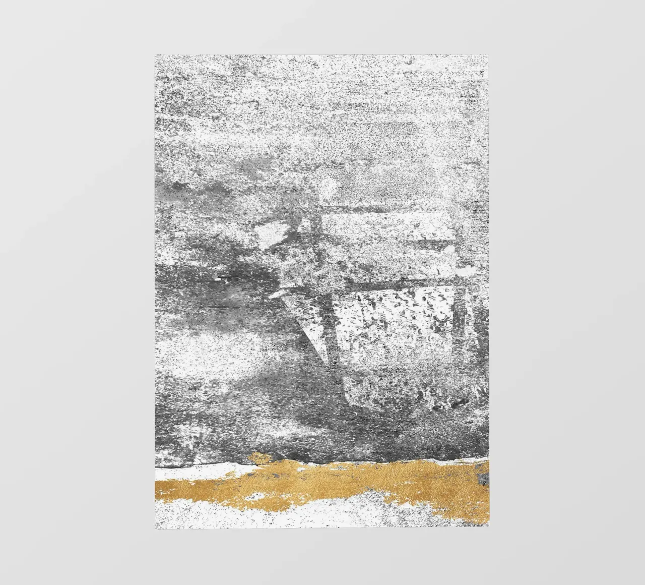 abstract art gray texture gold telo in pvc da vintageshop