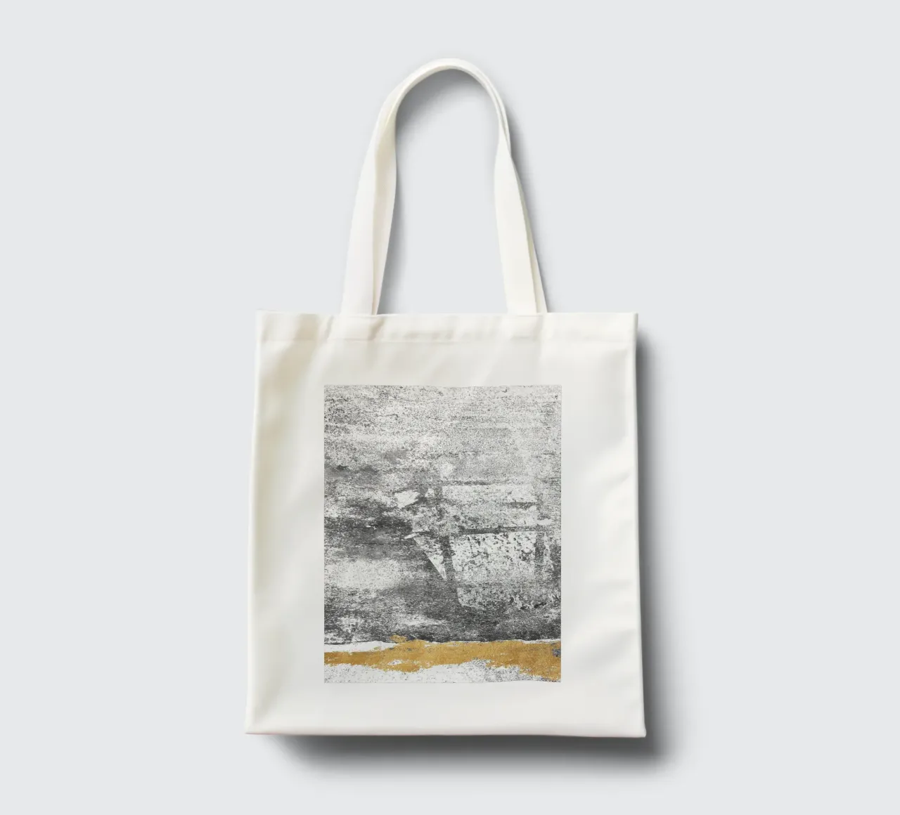 abstract art gray texture gold tote bag by vintageshop