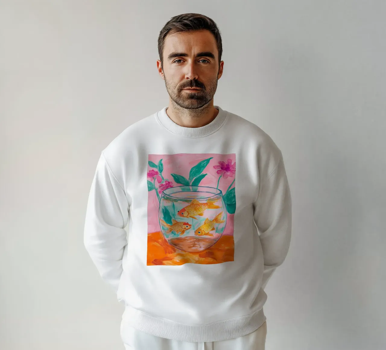 Pesci rossi felpa da IamHomeStudio