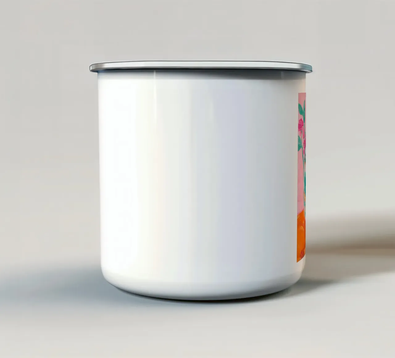 Pesci rossi tazza in smalto da IamHomeStudio