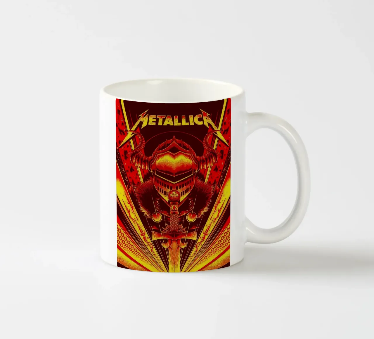 metallica band art tazza in ceramica da vanhesling