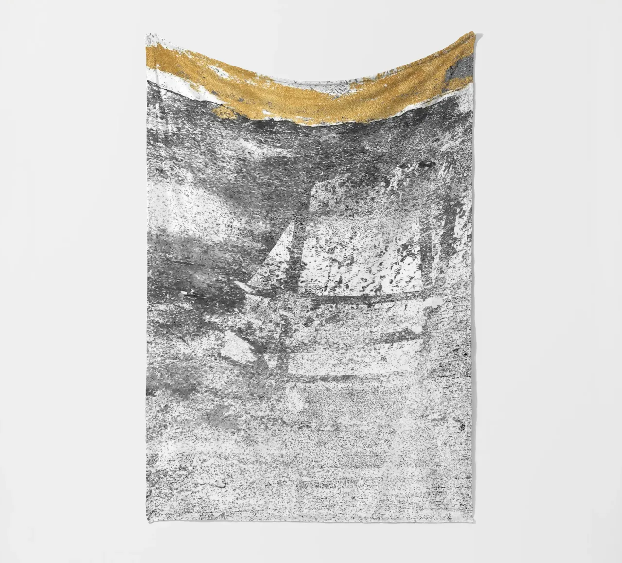 abstract art gray texture gold 2 coperta in pile da vintageshop