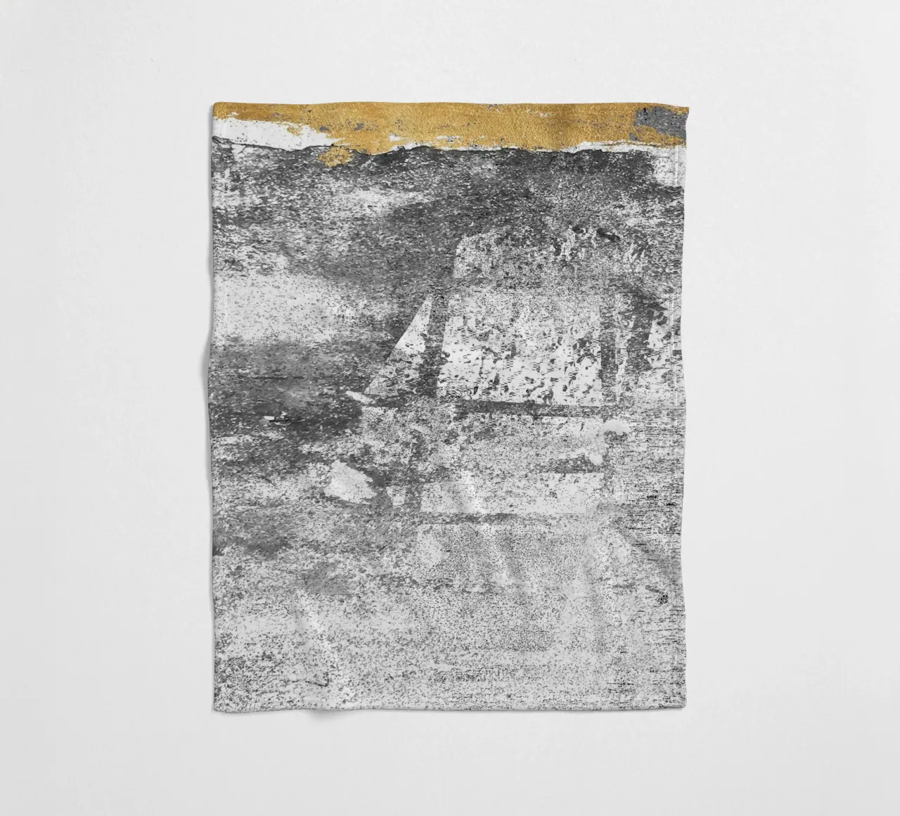 abstract art gray texture gold 2 coperta in pile da vintageshop