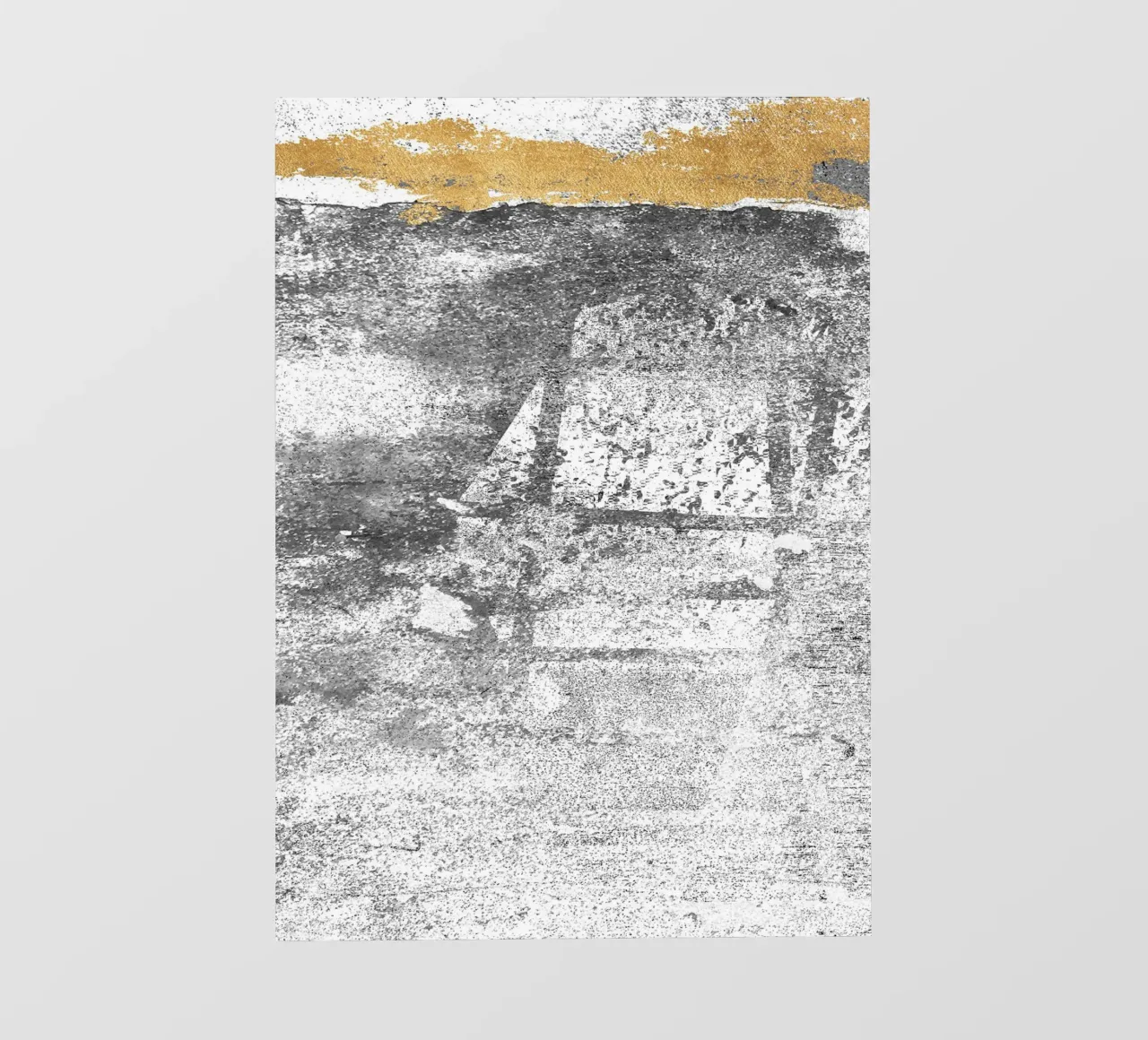 abstract art gray texture gold 2 telo in pvc da vintageshop