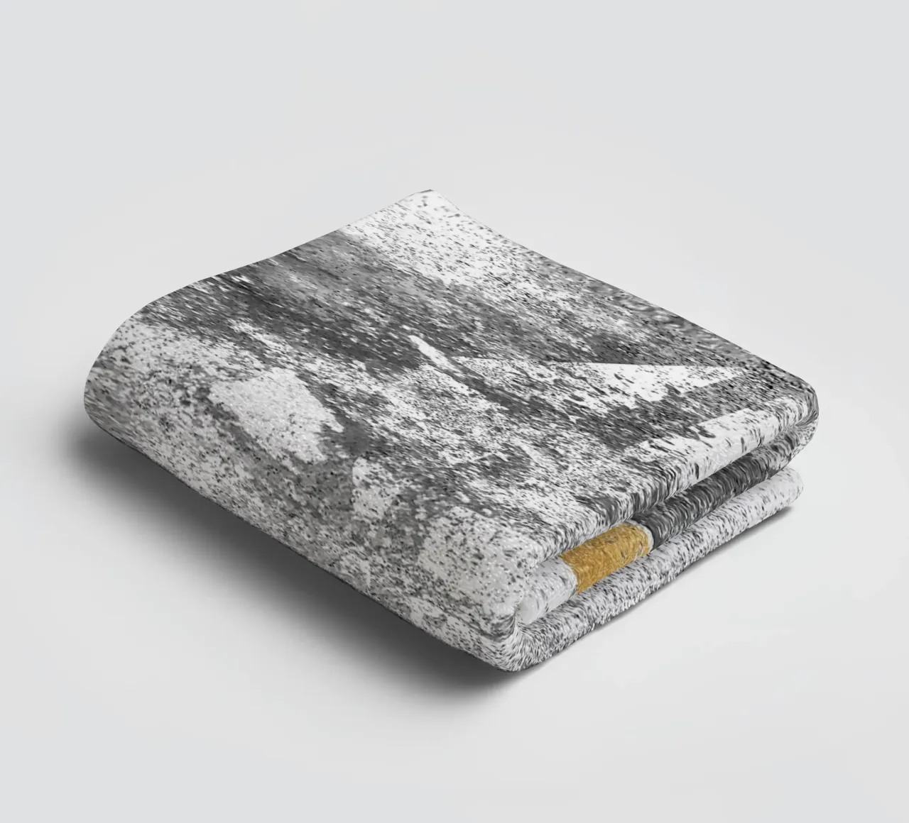 abstract art gray texture gold 2 Handtuch von vintageshop