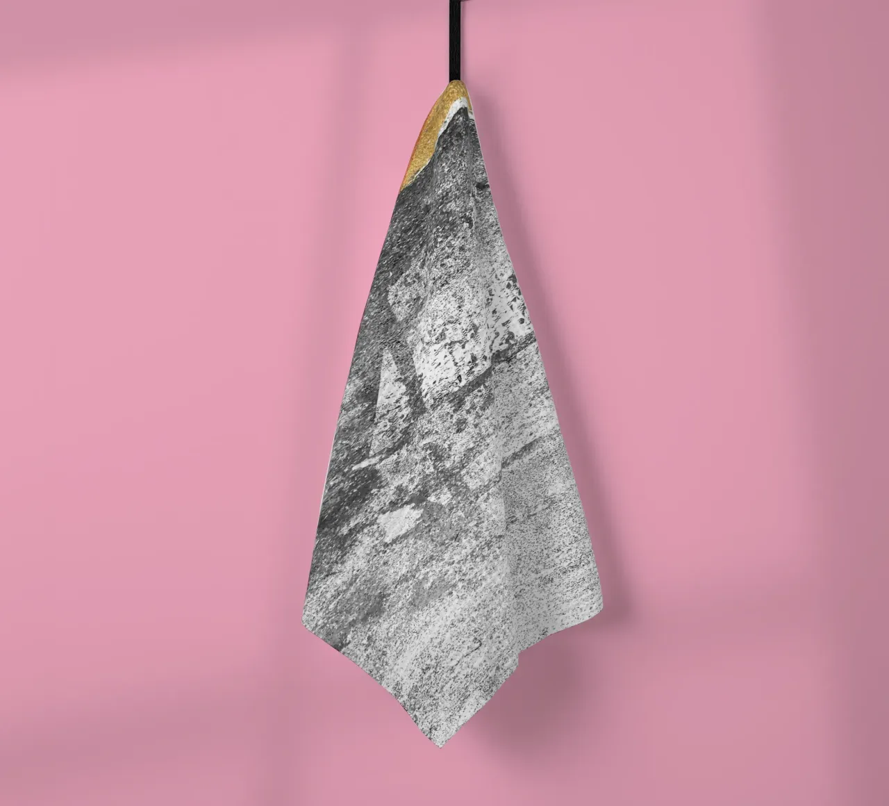 abstract art gray texture gold 2 theedoek van vintageshop