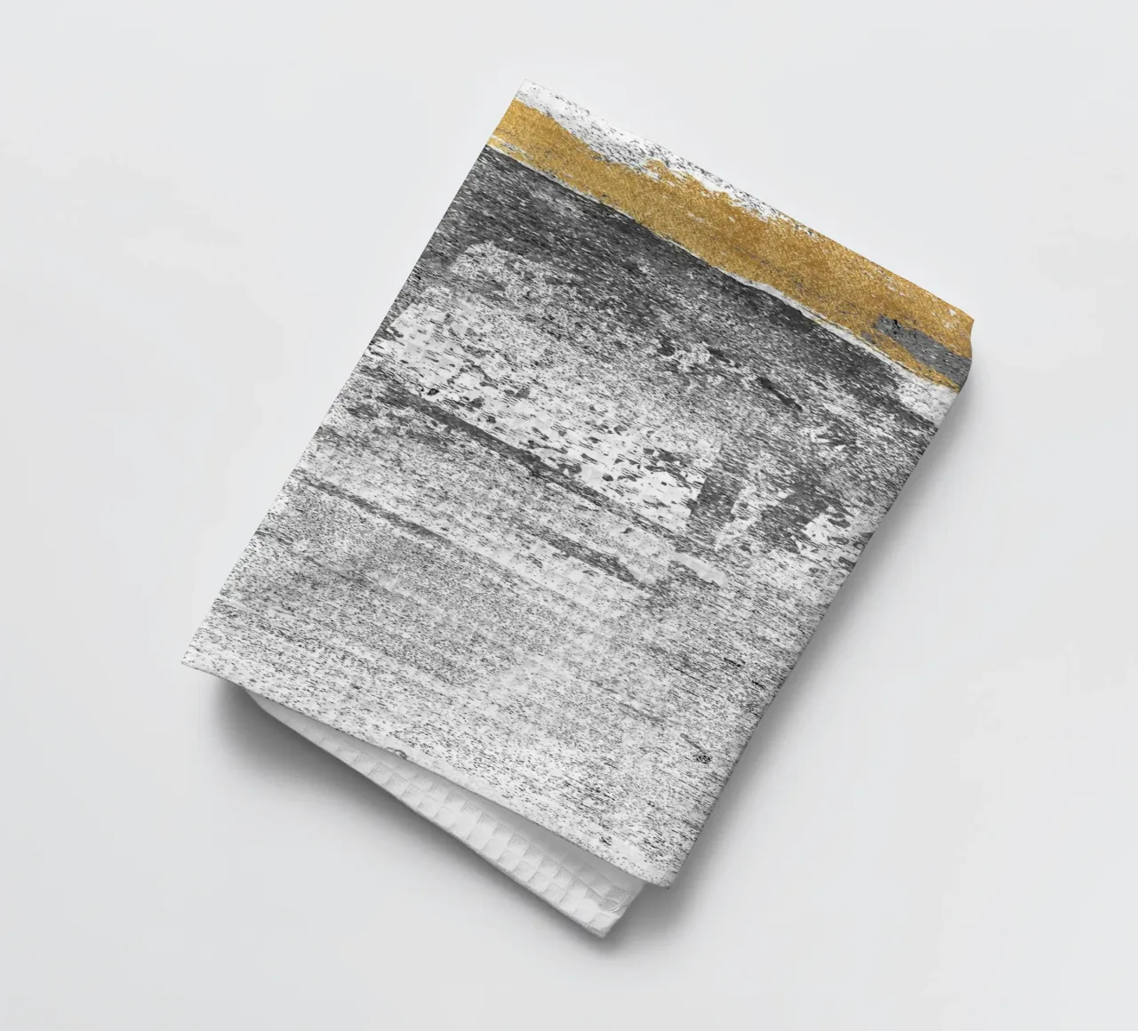 abstract art gray texture gold 2 theedoek van vintageshop