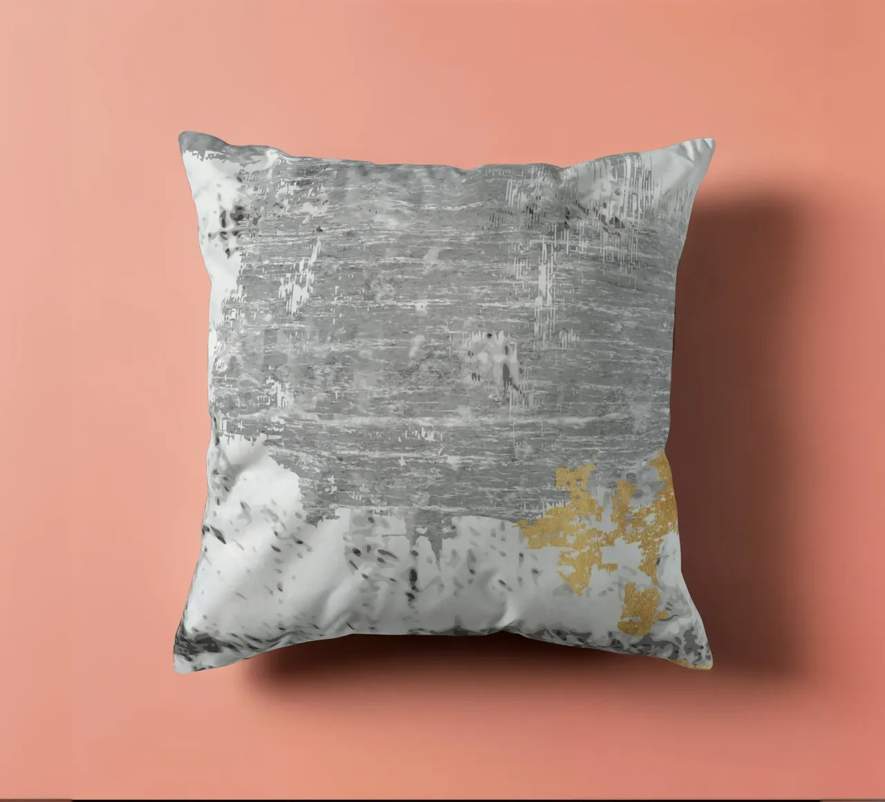 abstract art gray texture cuscino da vintageshop