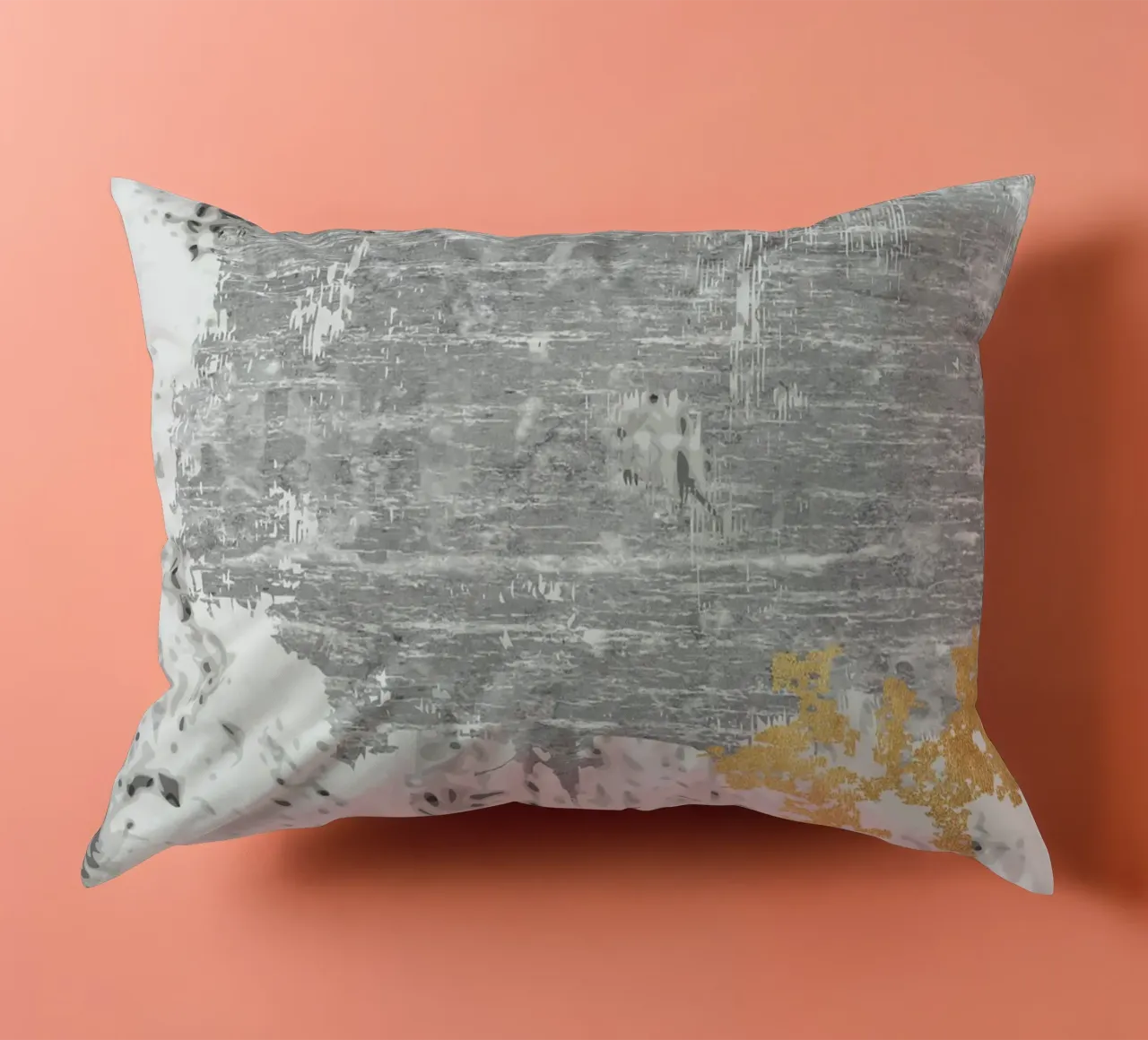 abstract art gray texture cuscino da vintageshop