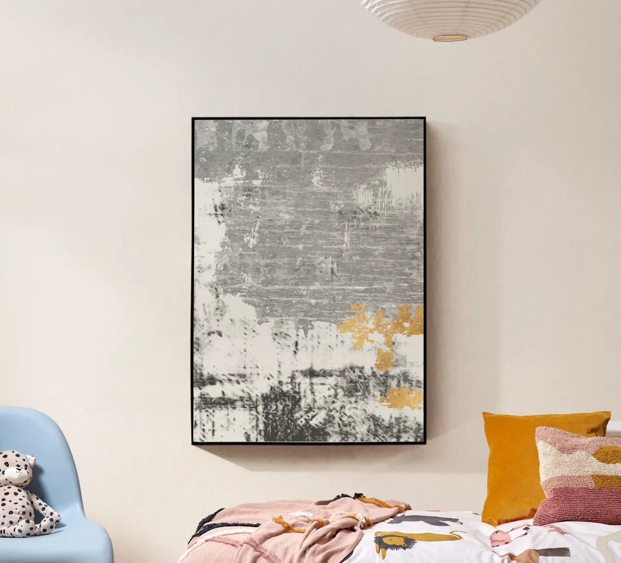 abstract art gray texture plexiglass da vintageshop