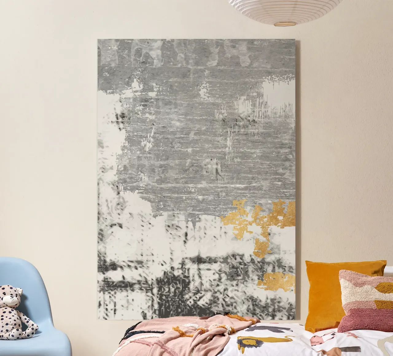 abstract art gray texture plexiglass da vintageshop