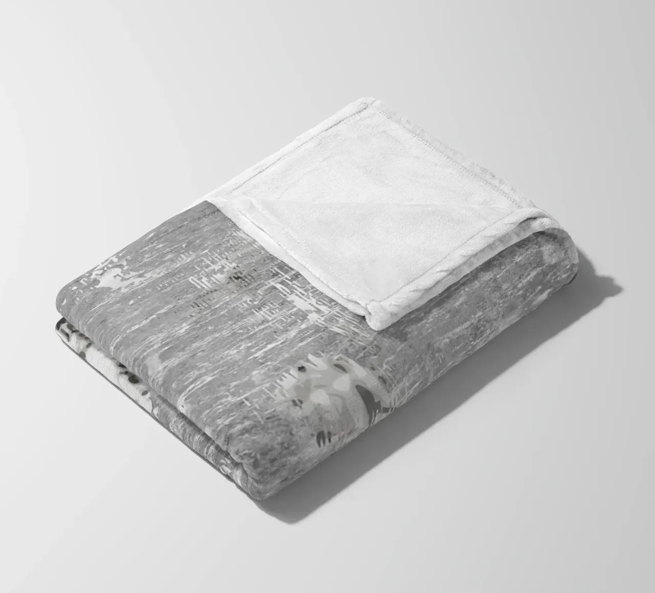 abstract art gray texture coperta in pile da vintageshop