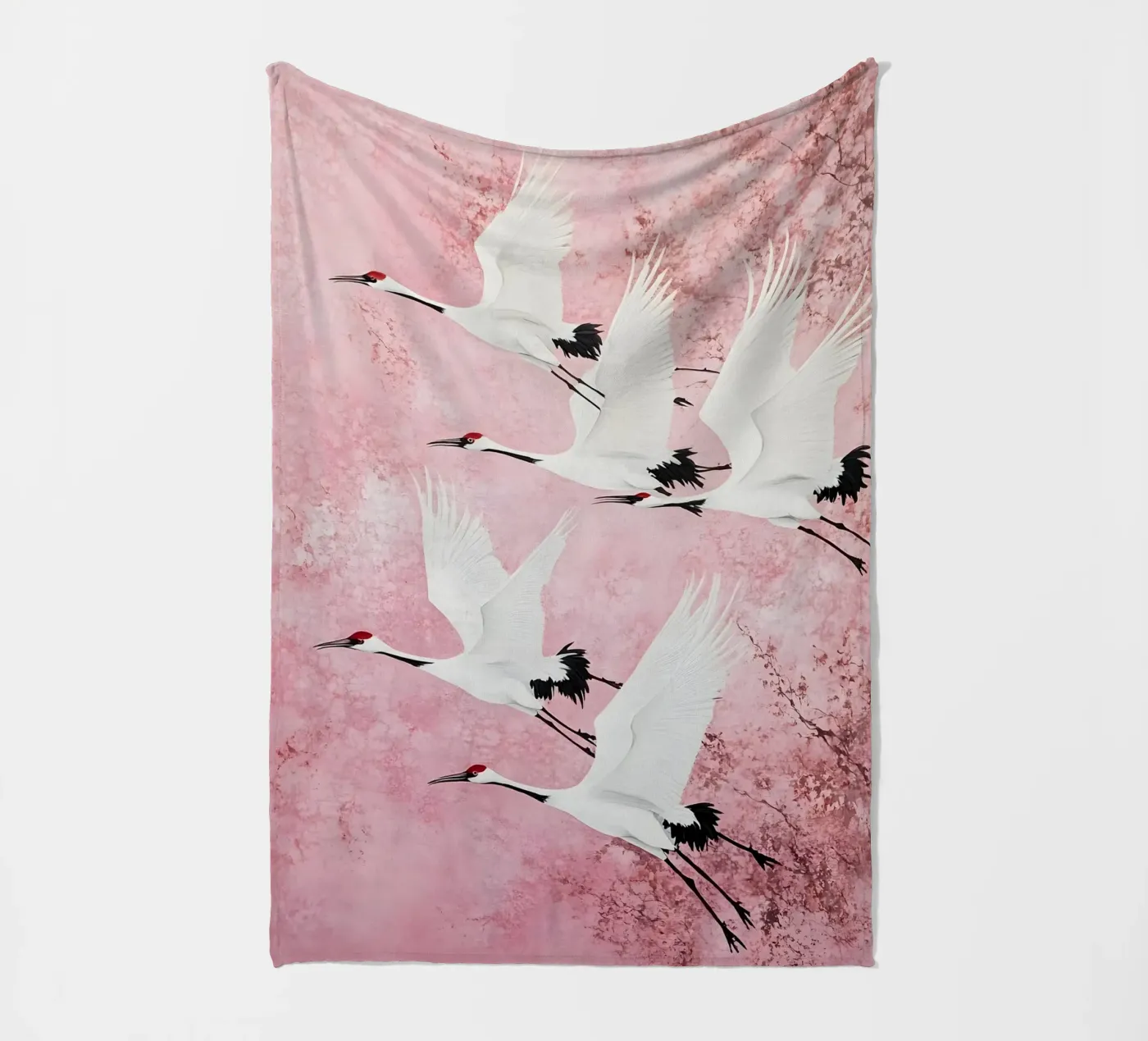 Cranes Fleecedecke von IamHomeStudio