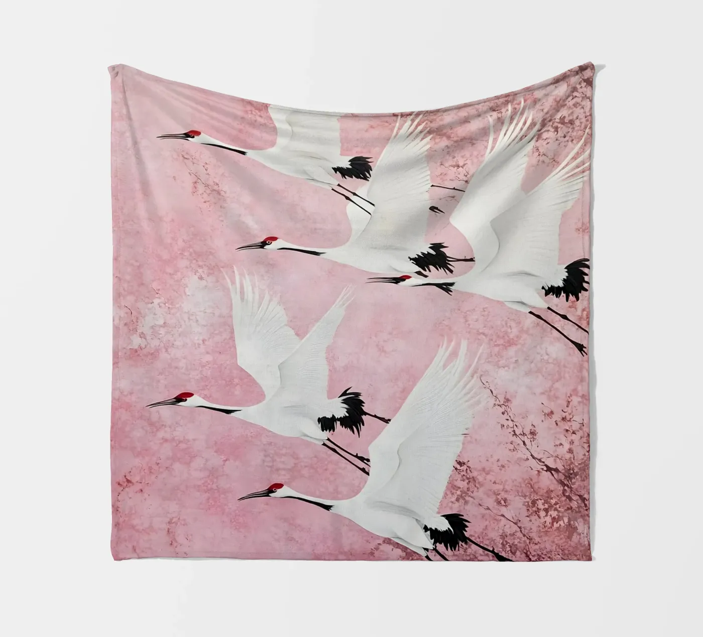 Cranes Fleecedecke von IamHomeStudio