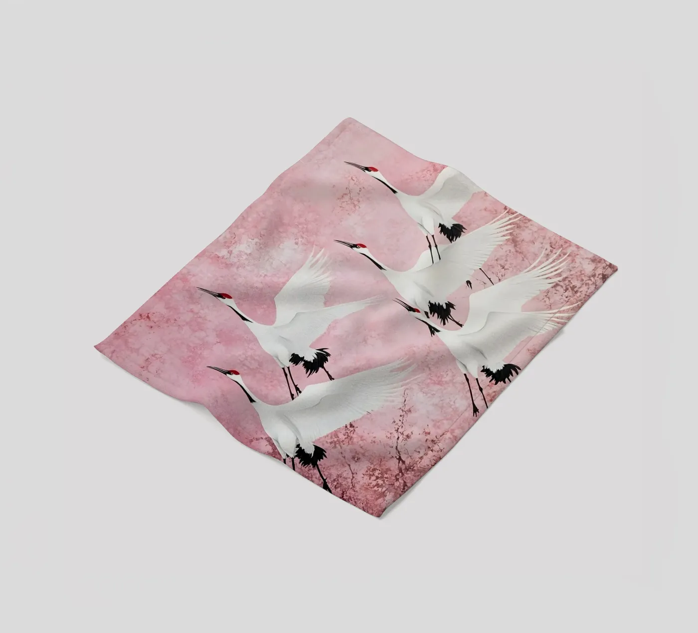 Cranes Fleecedecke von IamHomeStudio