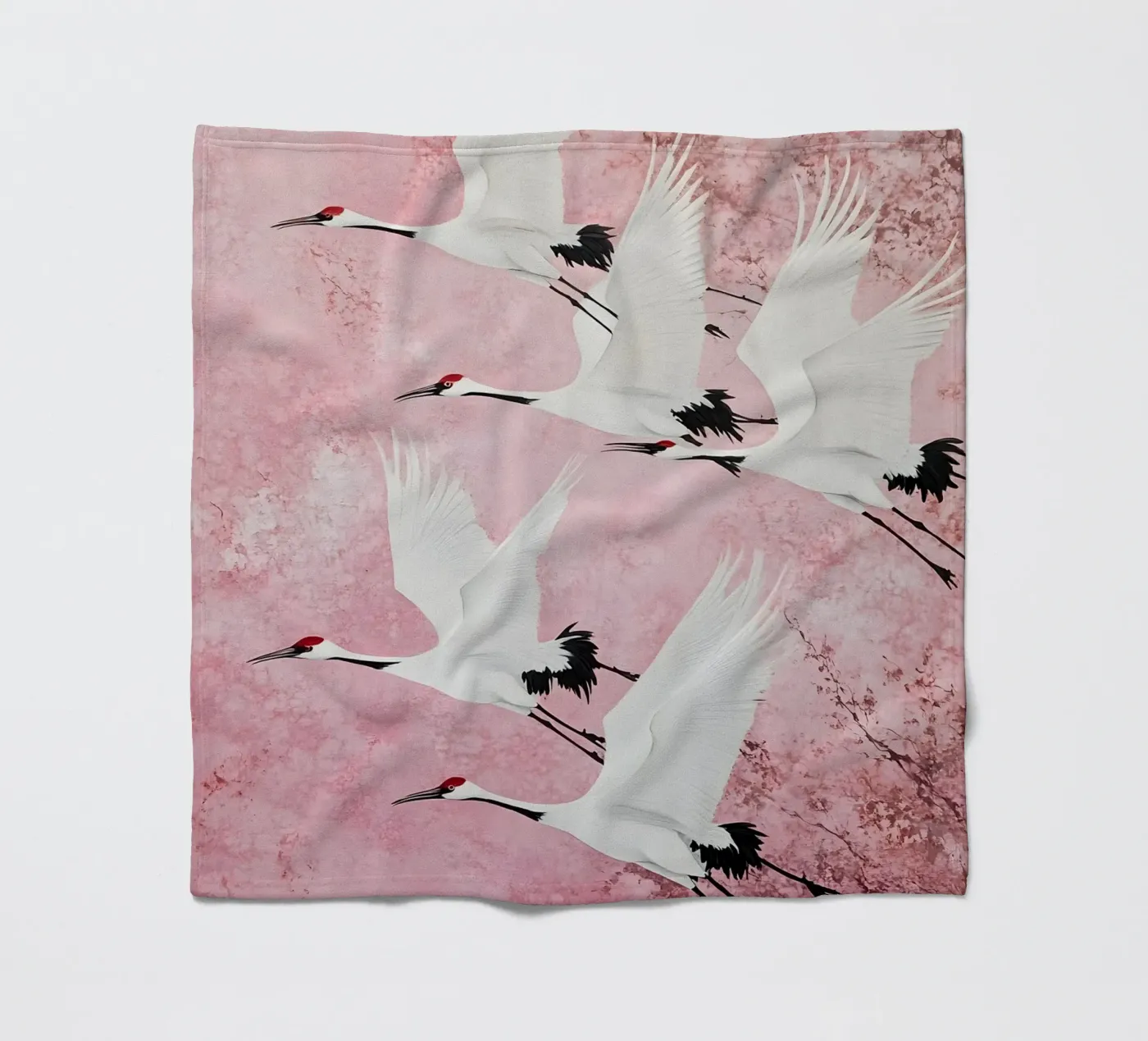 Cranes Fleecedecke von IamHomeStudio