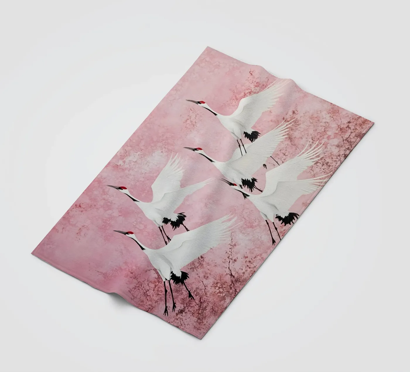 Cranes Fleecedecke von IamHomeStudio