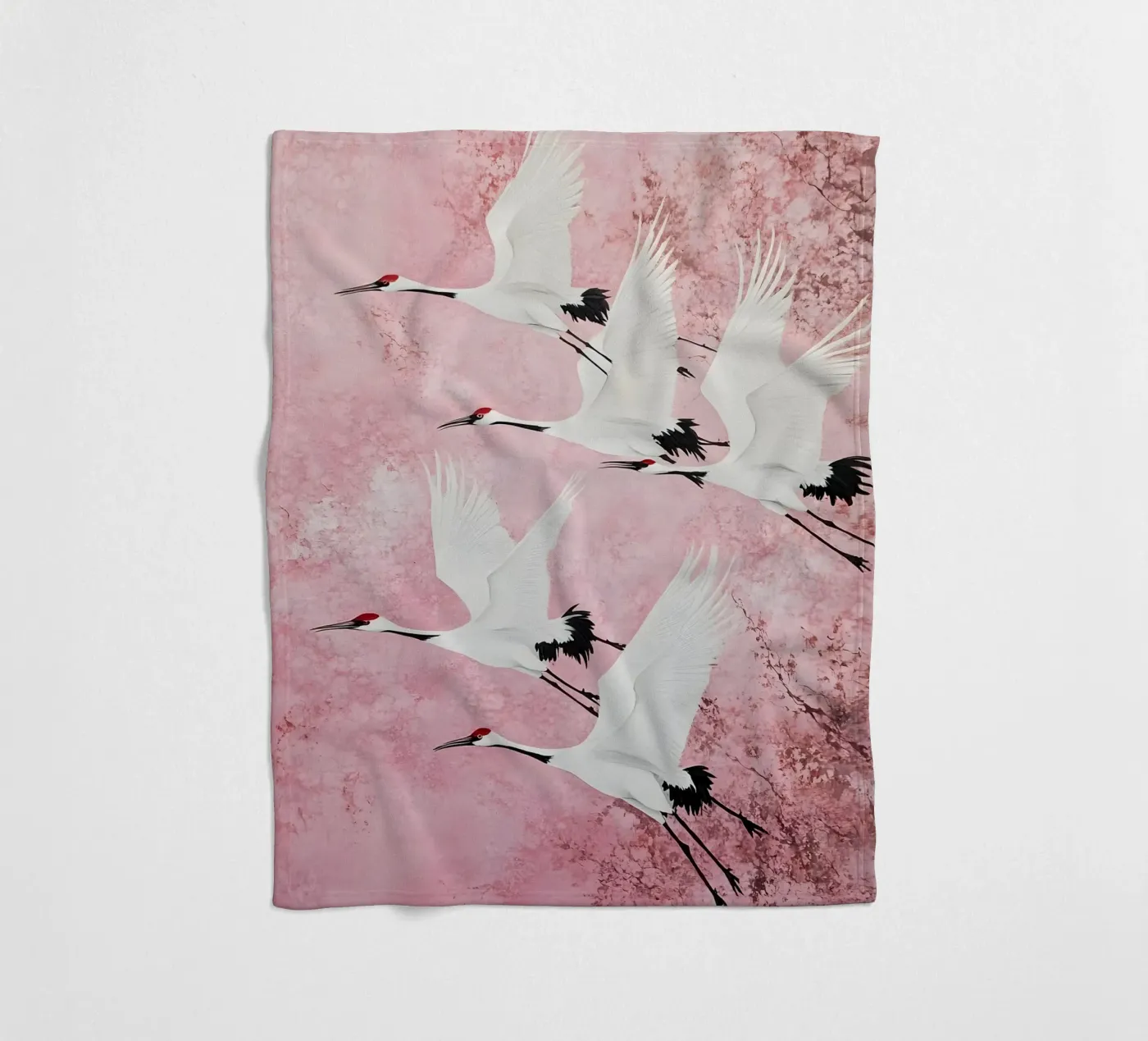 Cranes Fleecedecke von IamHomeStudio