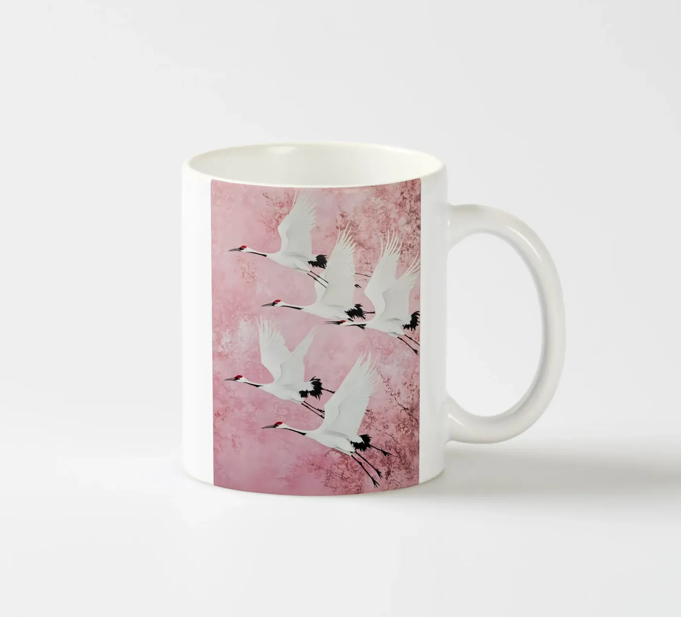 Cranes ceramic mug by IamHomeStudio