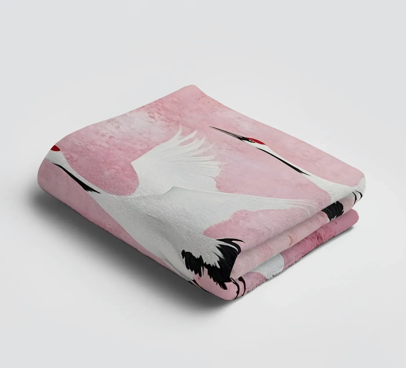 Cranes towel by IamHomeStudio