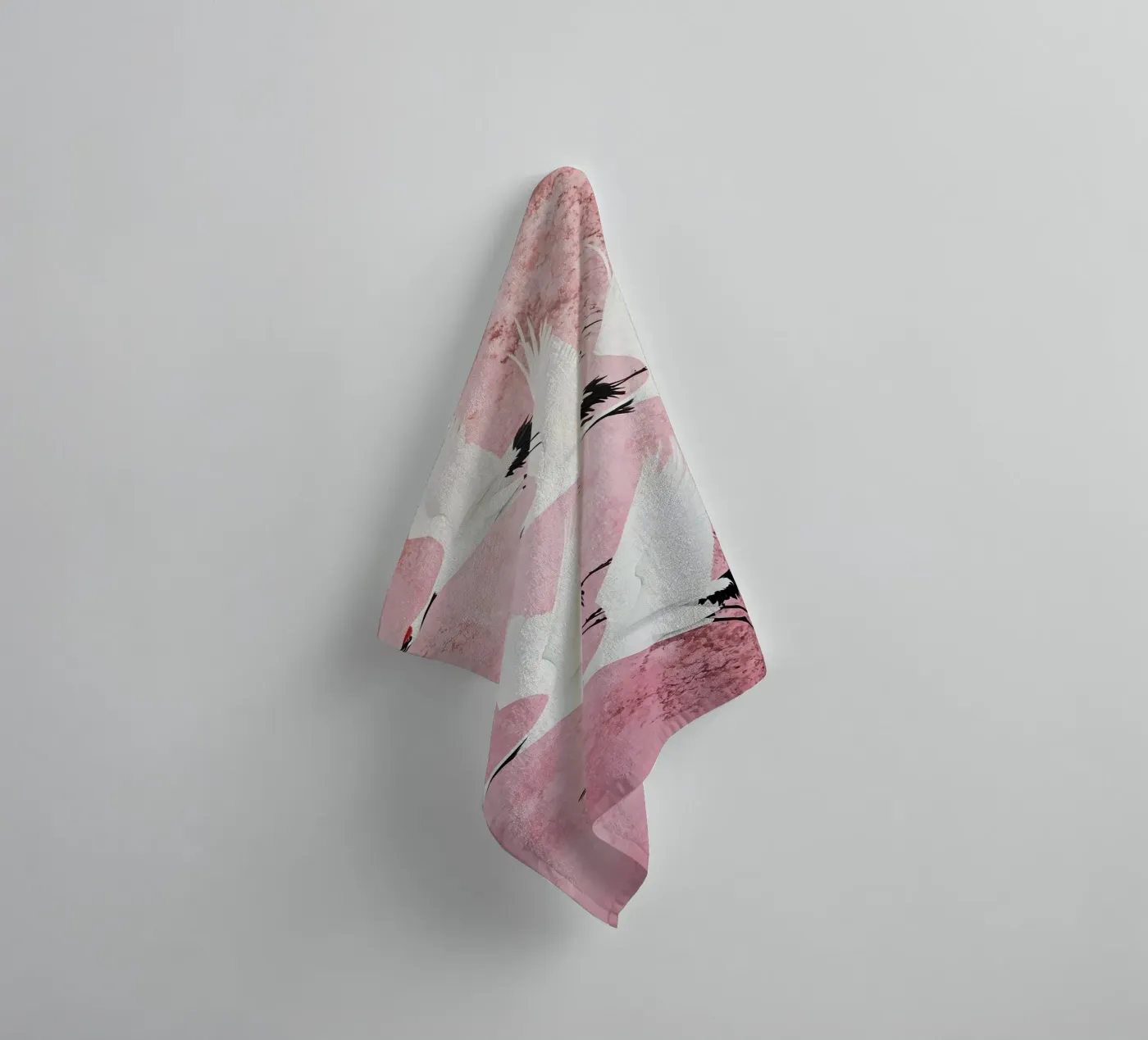 Cranes towel by IamHomeStudio
