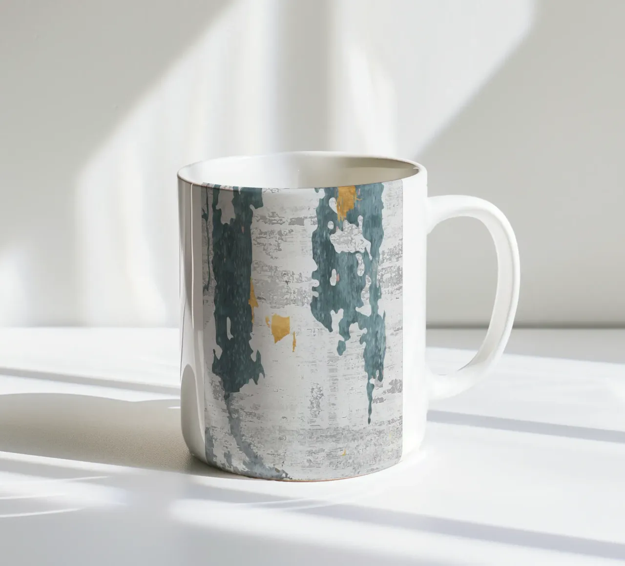abstract art gray texture tazza in ceramica da vintageshop