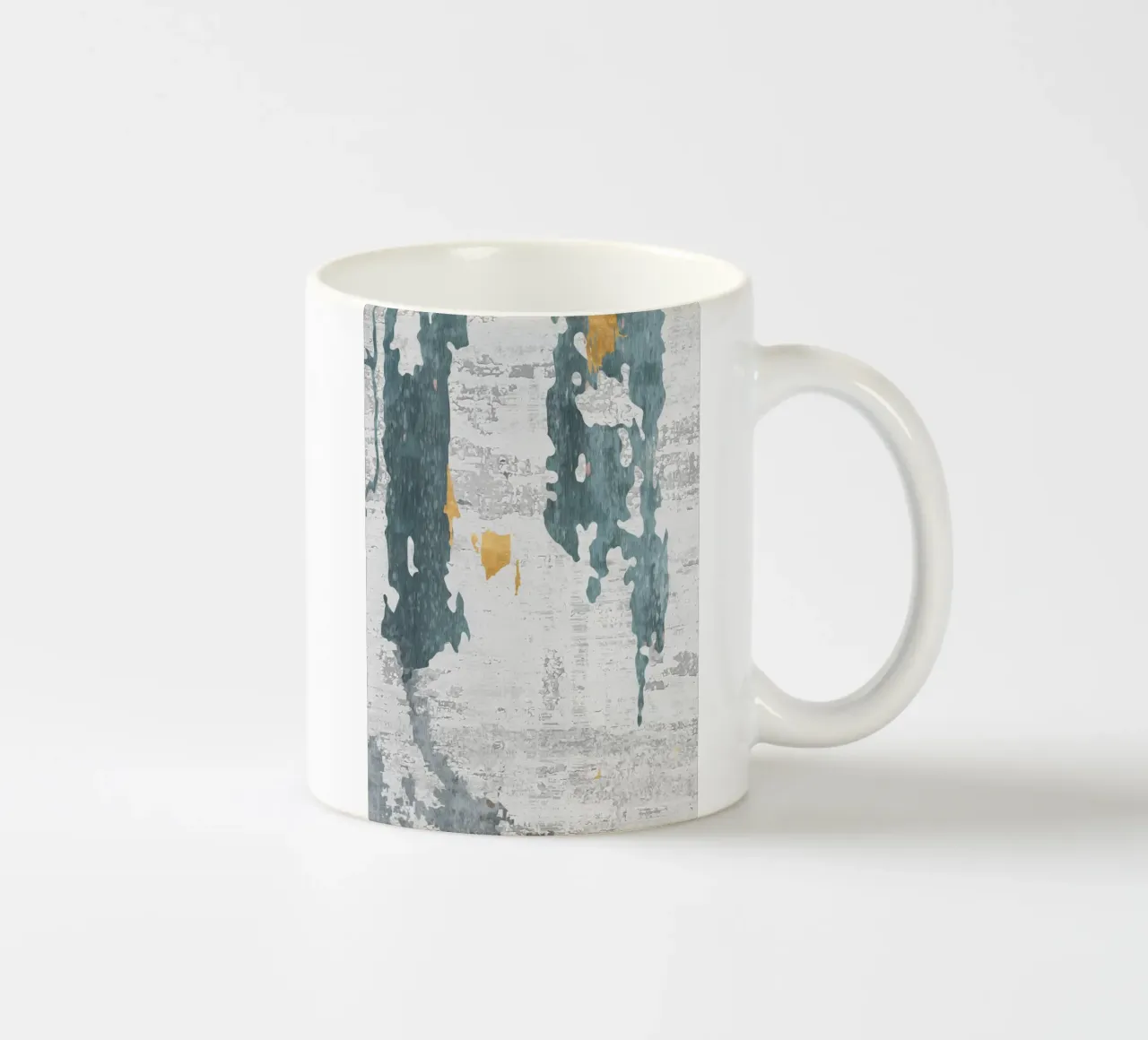 abstract art gray texture tazza in ceramica da vintageshop