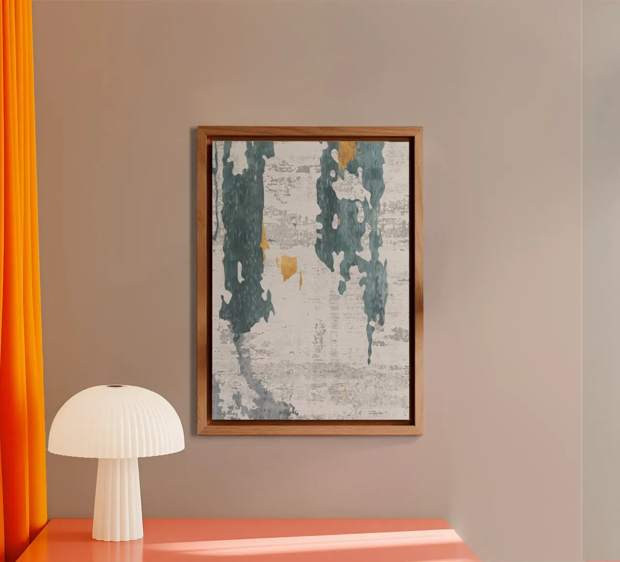 abstract art gray texture alluminio dibond da vintageshop