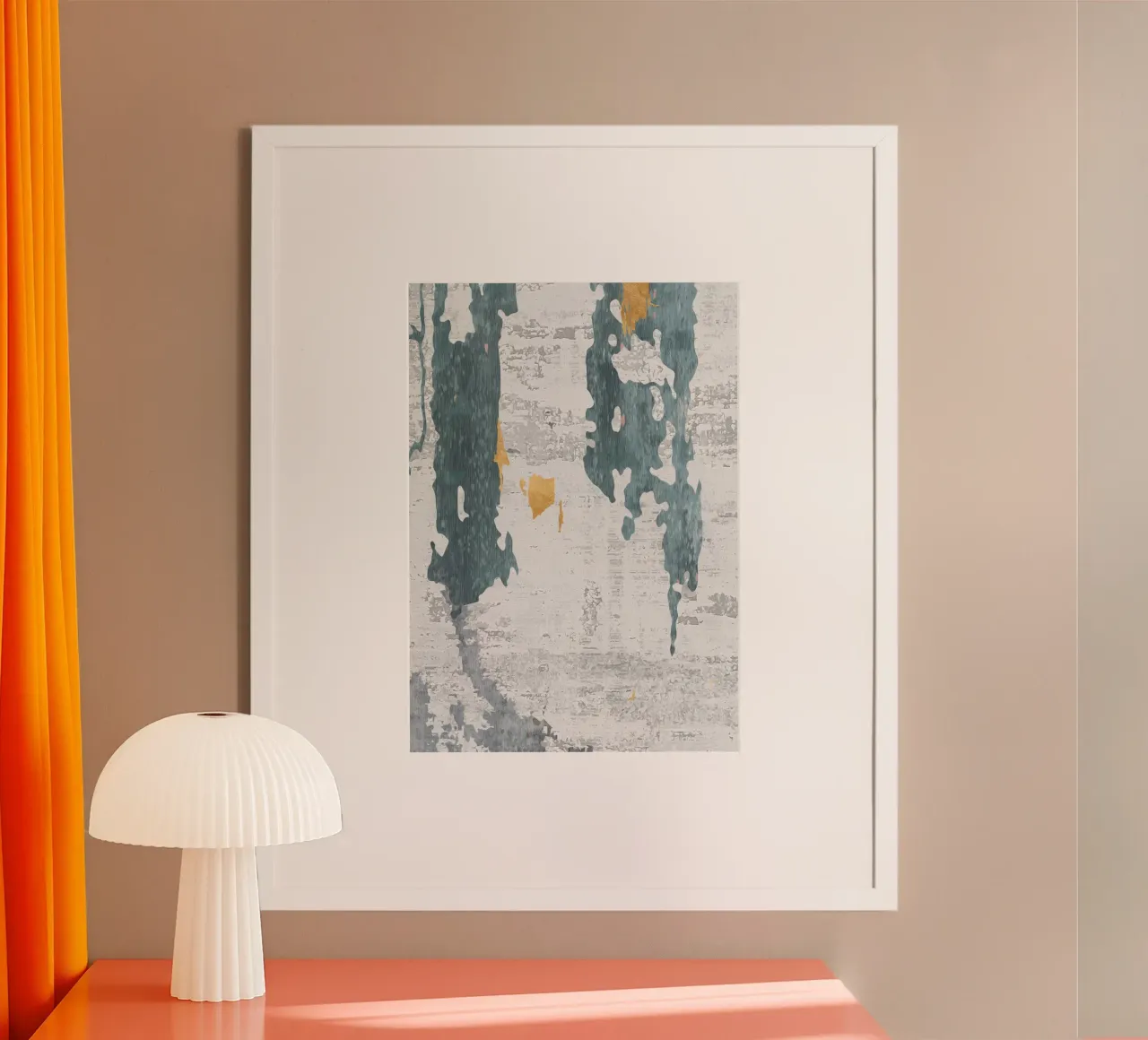abstract art gray texture poster da vintageshop