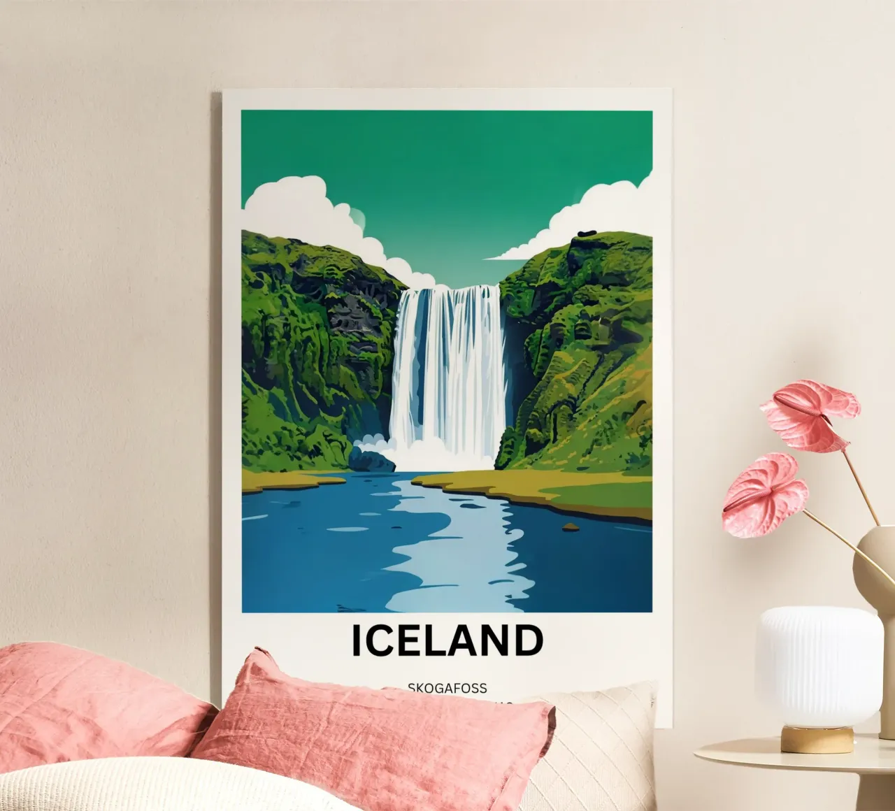 Skógafoss: The Original White Noise Machine, Iceland plexiglass da ZEN VACATION
