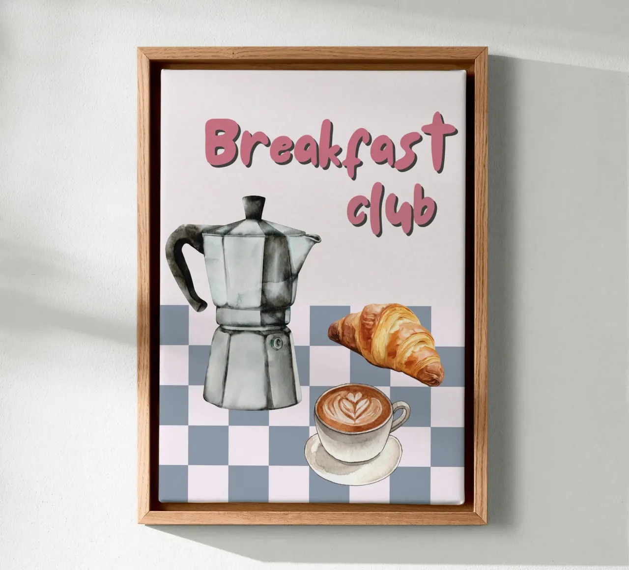 Breakfast Club canvas met Baklijst van IamHomeStudio