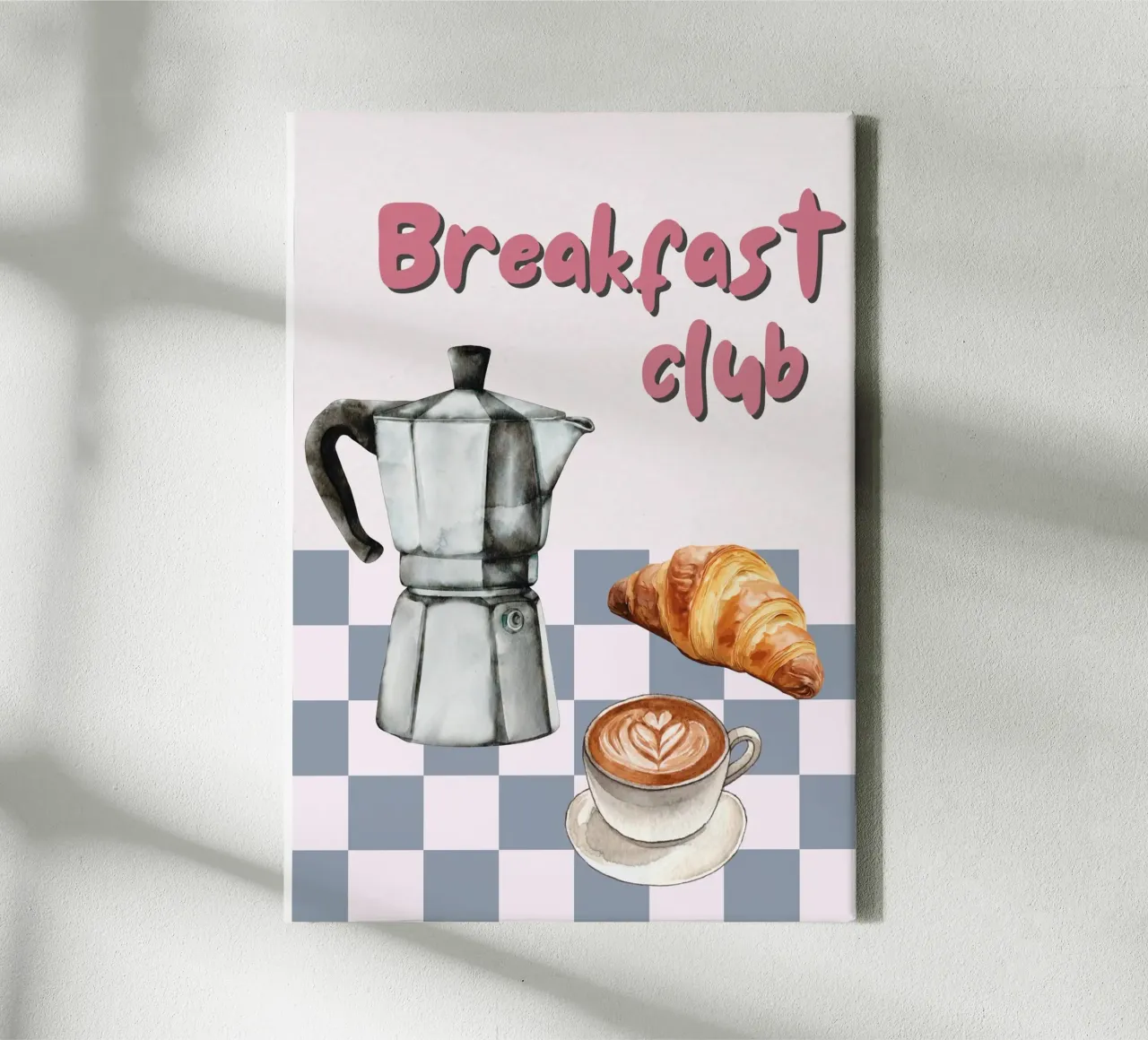 Breakfast Club canvas met Baklijst van IamHomeStudio
