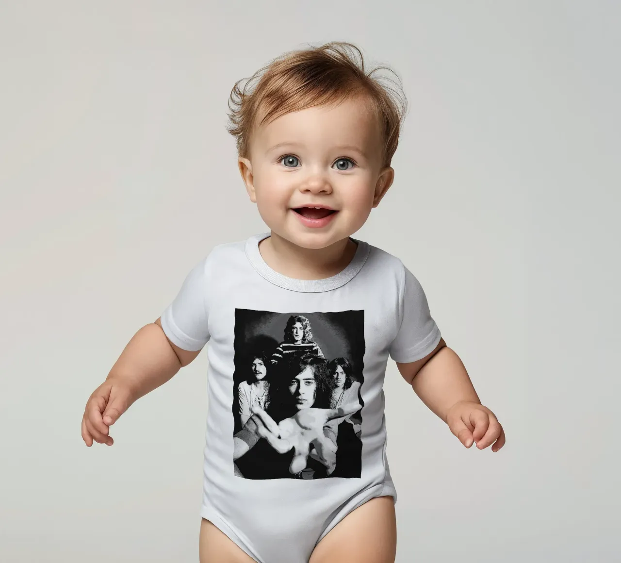 led zeppelin body neonato maniche corte da vanhesling