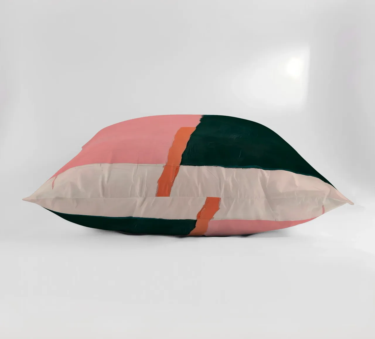 Composizione minimalista in rosa e verde cuscino da Euphoria Theresa