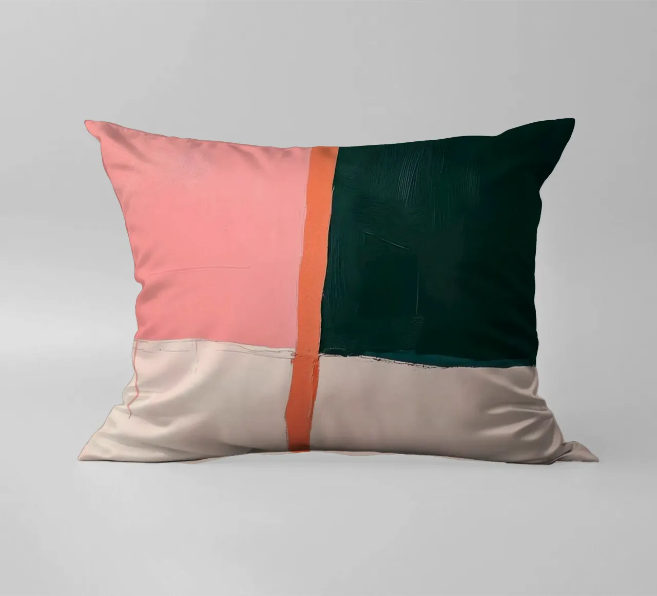 Composizione minimalista in rosa e verde cuscino da Euphoria Theresa
