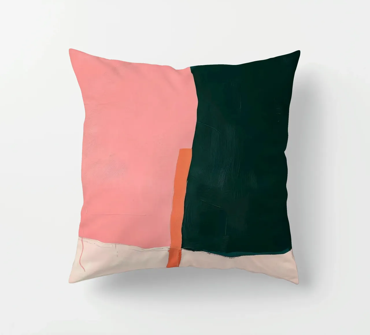Composizione minimalista in rosa e verde cuscino da Euphoria Theresa