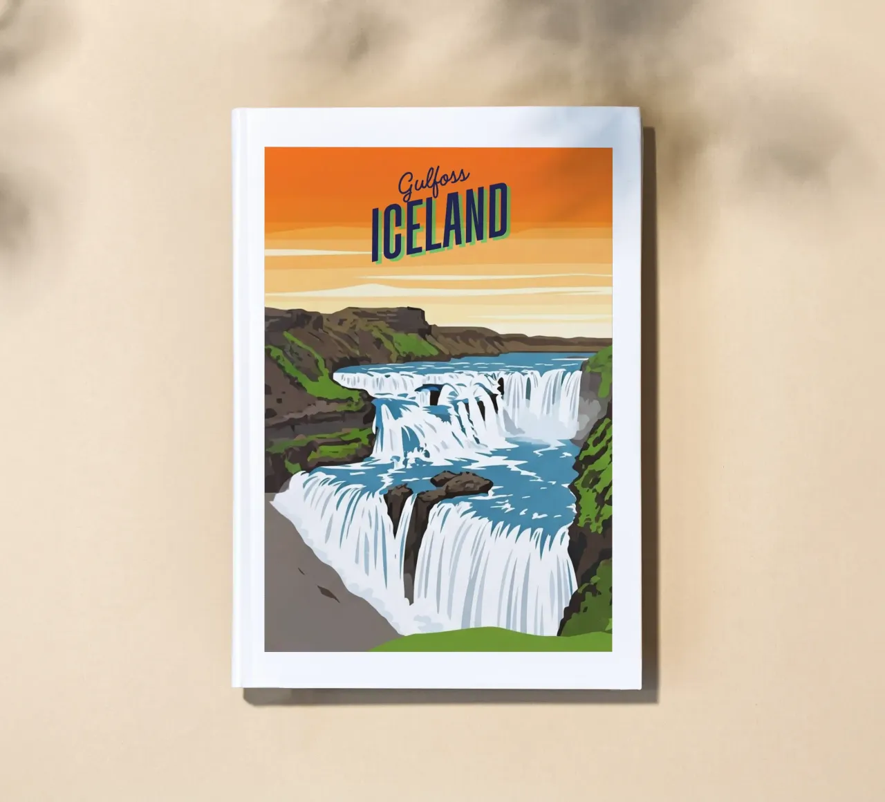 Gullfoss: The Golden Ticket, Iceland notebook by ZEN VACATION