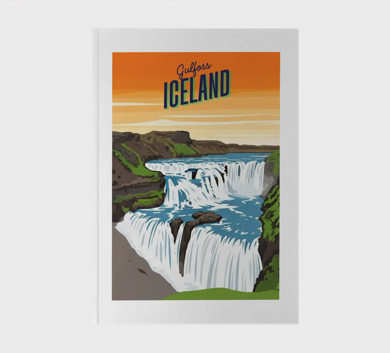 Gullfoss: The Golden Ticket, Iceland notebook by ZEN VACATION
